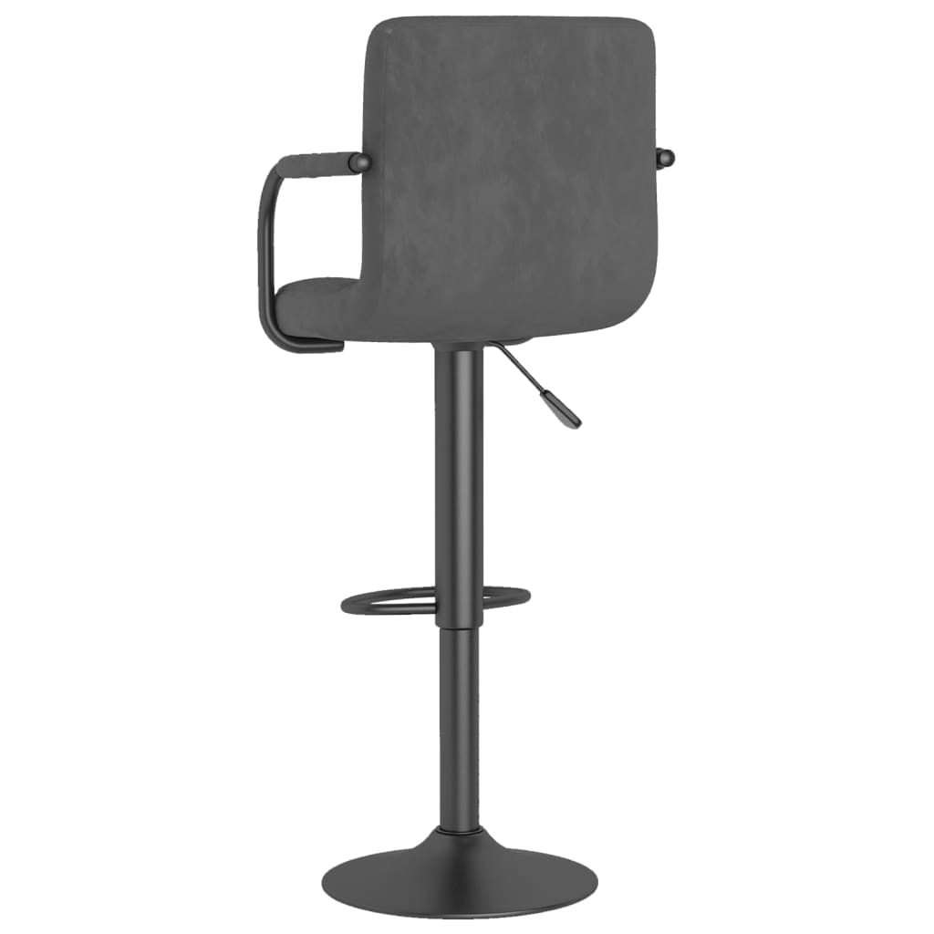 vidaXL Bar Stools 2 pcs Black Velvet