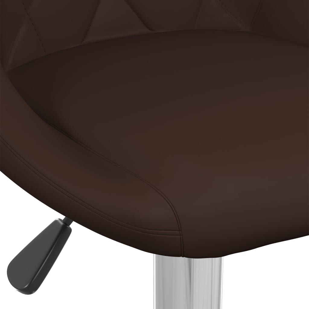 vidaXL Bar Stools 2 pcs Black Faux Leather