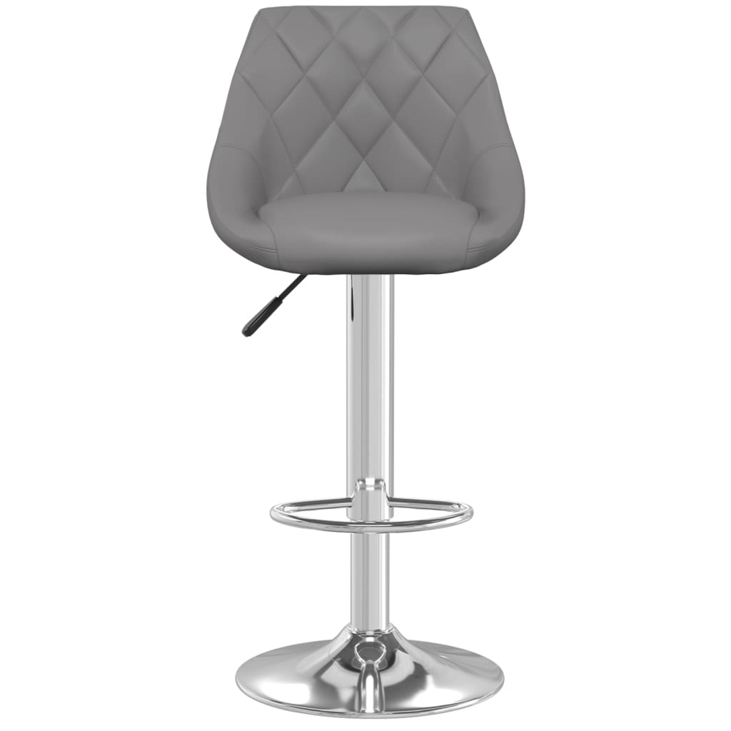 vidaXL Bar Stools 2 pcs Black Faux Leather