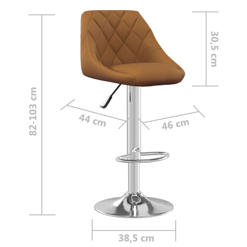 vidaXL Bar Stool Black Velvet