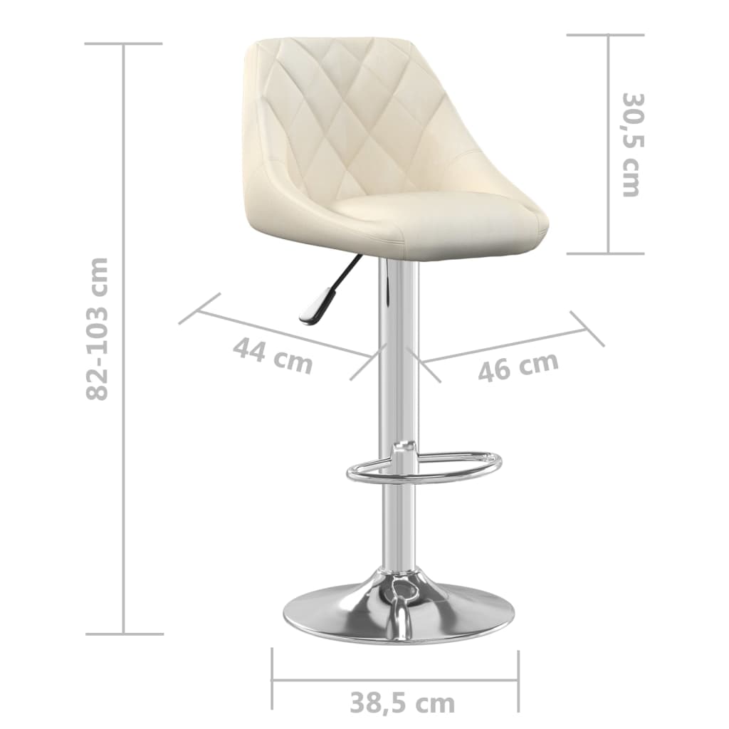 vidaXL Bar Stool Black Velvet