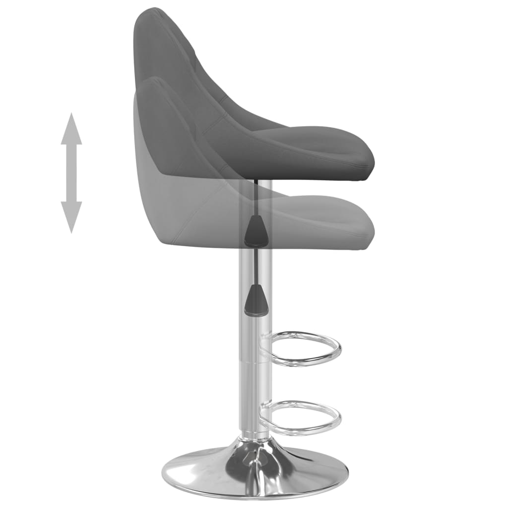 vidaXL Bar Stool Black Velvet