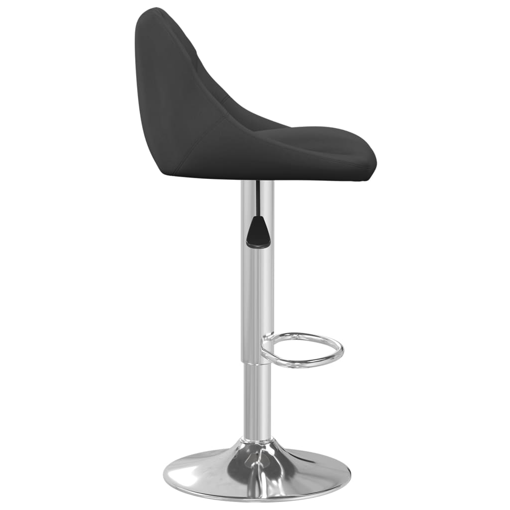 vidaXL Bar Stool 2 pcs Black Velvet