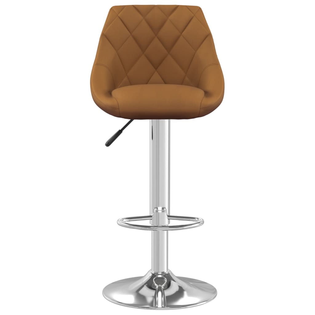 vidaXL Bar Stool 2 pcs Black Velvet