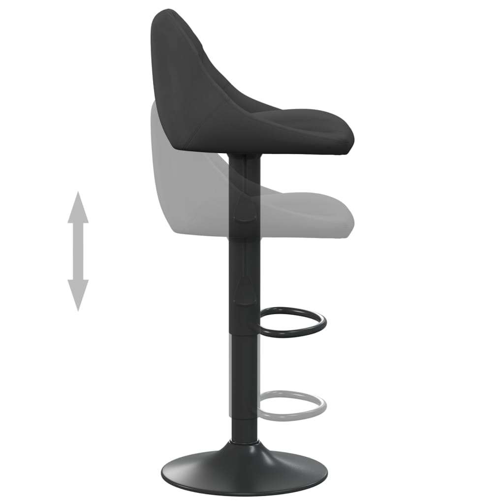 vidaXL Bar Stool Black Velvet