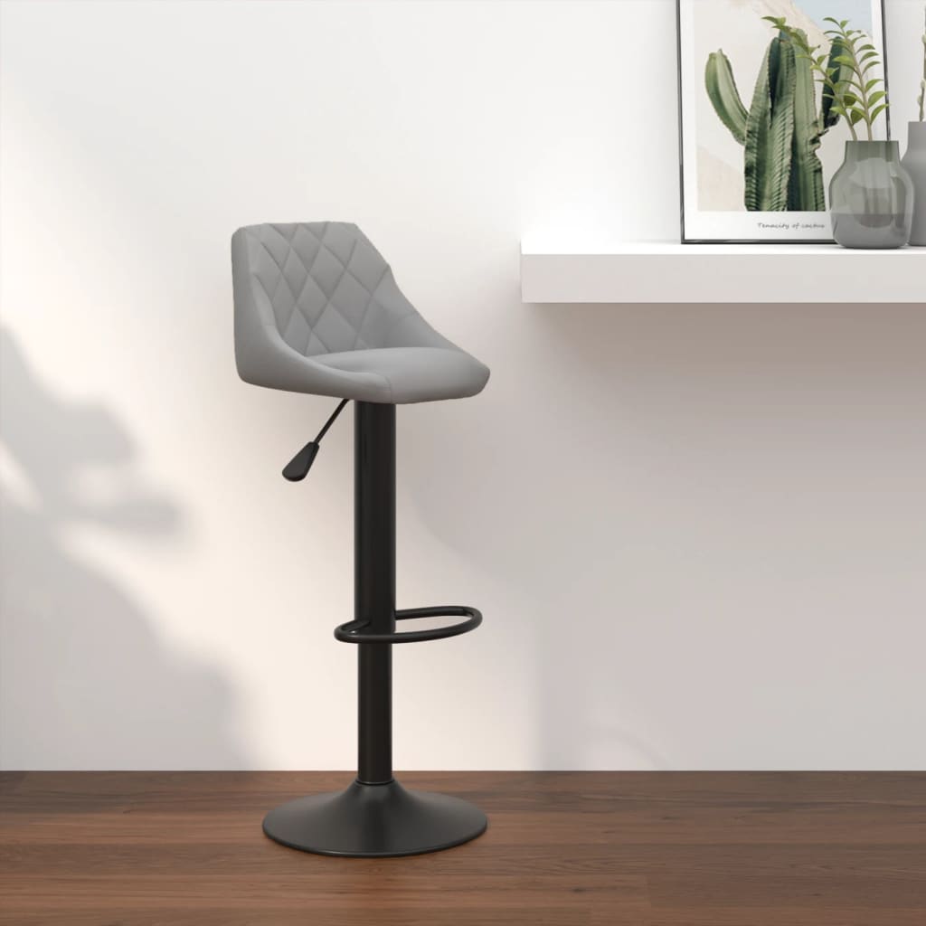 vidaXL Bar Stool Black Velvet