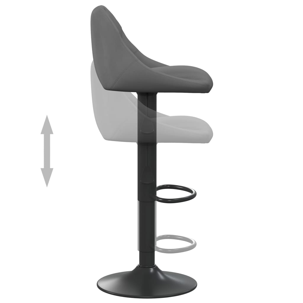 vidaXL Bar Stool Black Velvet