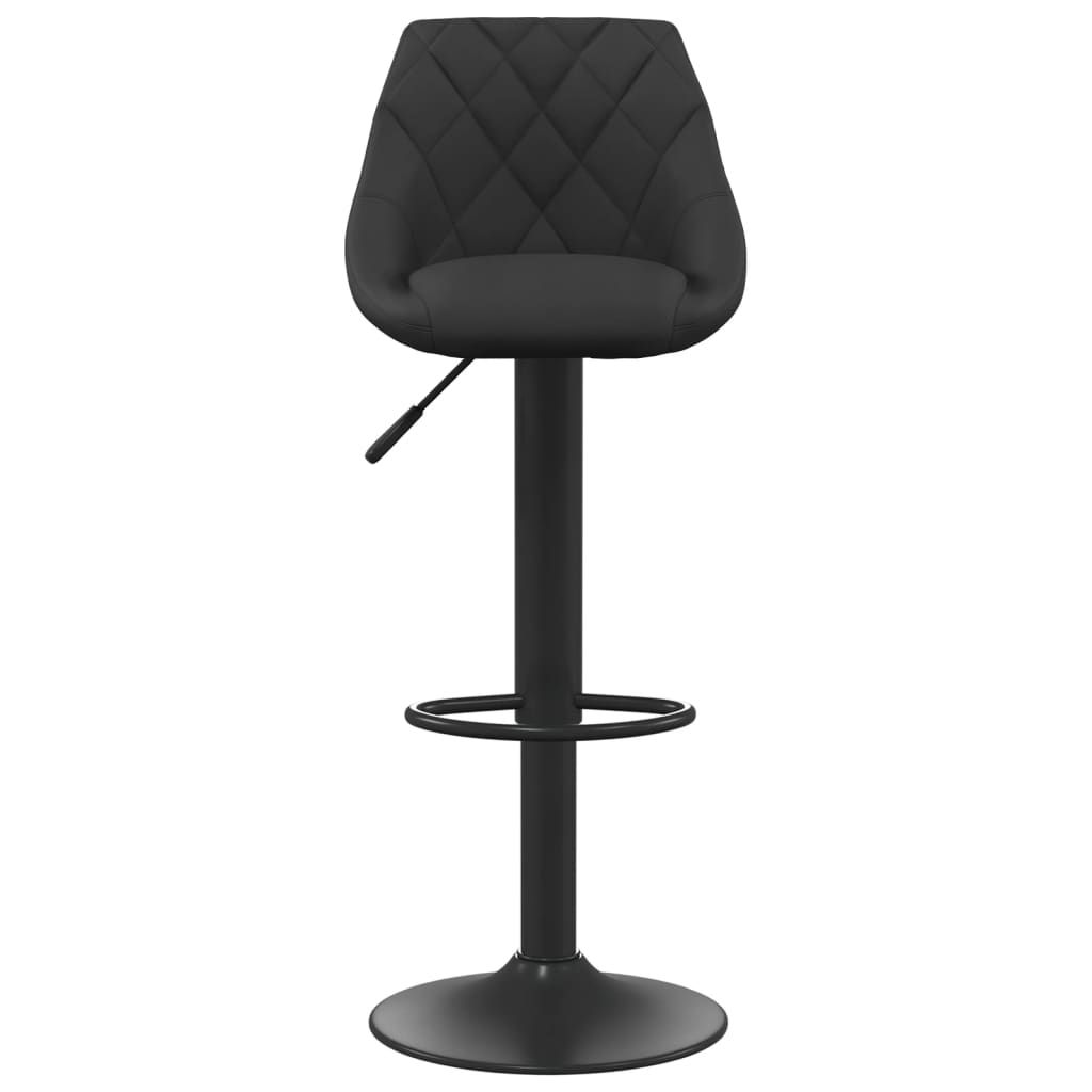 vidaXL Bar Stools 2 pcs Black Velvet