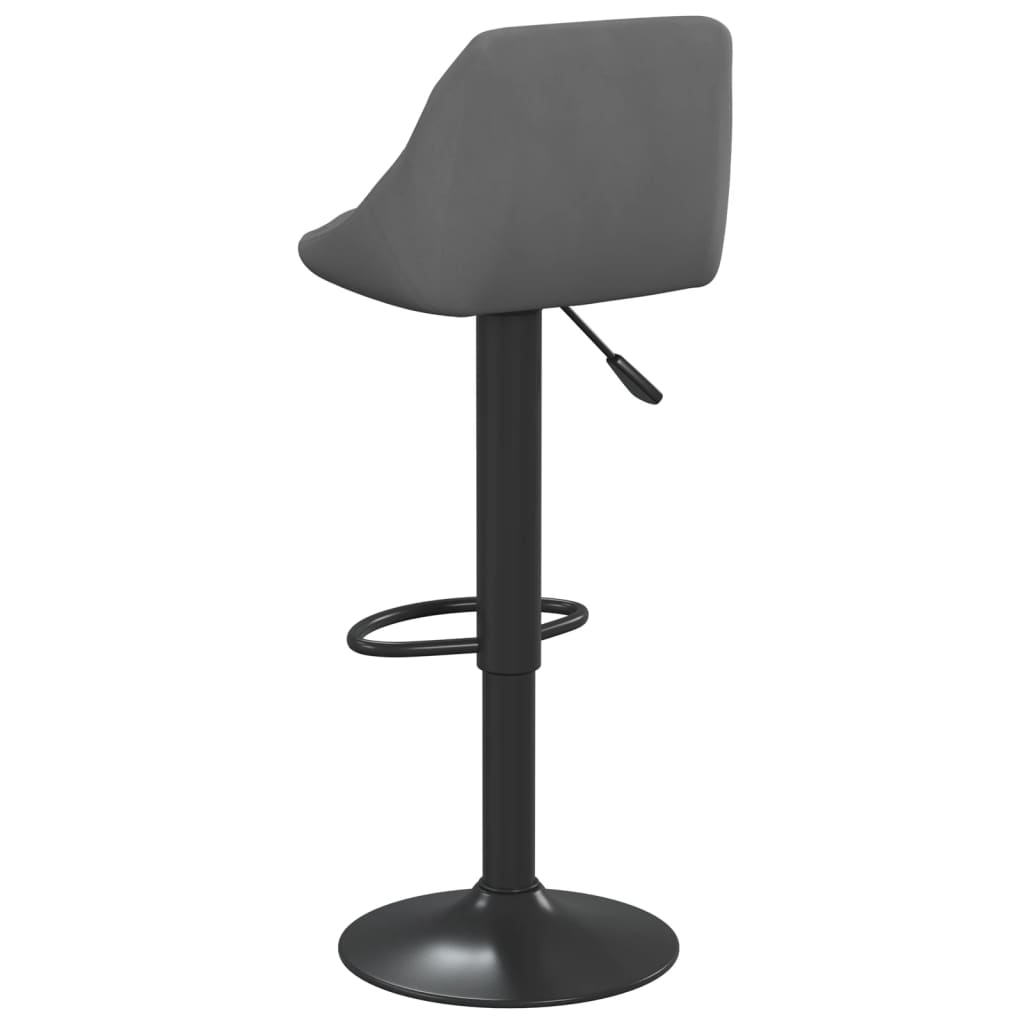 vidaXL Bar Stools 2 pcs Black Velvet