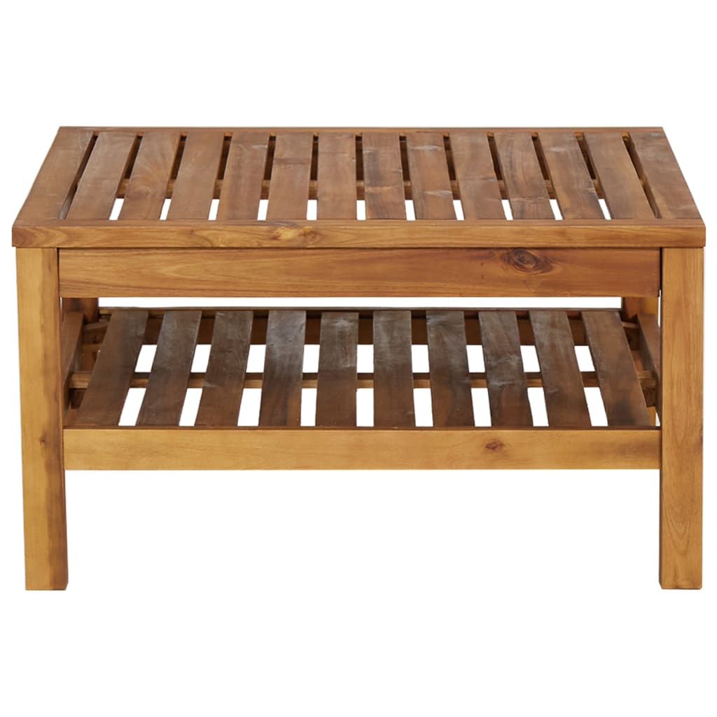 vidaXL Coffee Table 65x65x35 cm Solid Acacia Wood