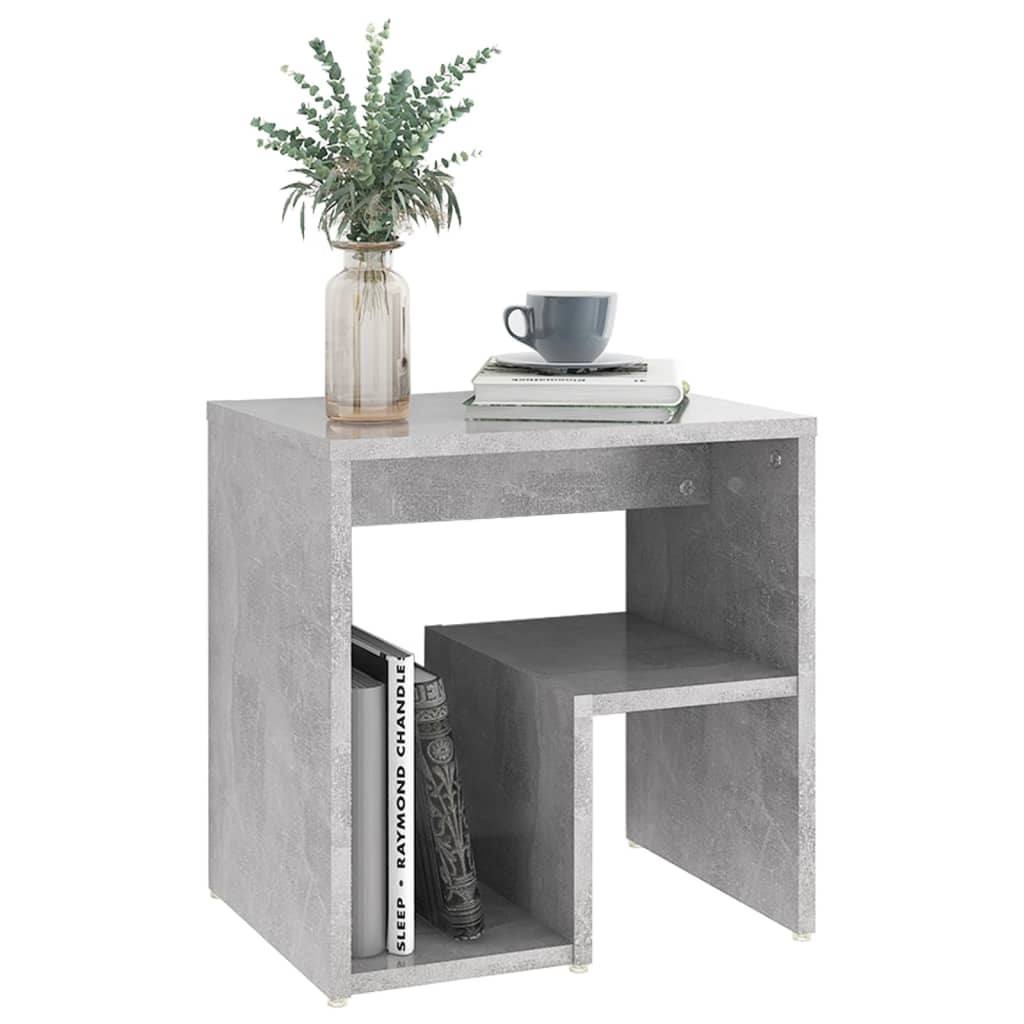 vidaXL Bed Cabinets 2 pcs Concrete Grey 40x30x40 cm Engineered Wood