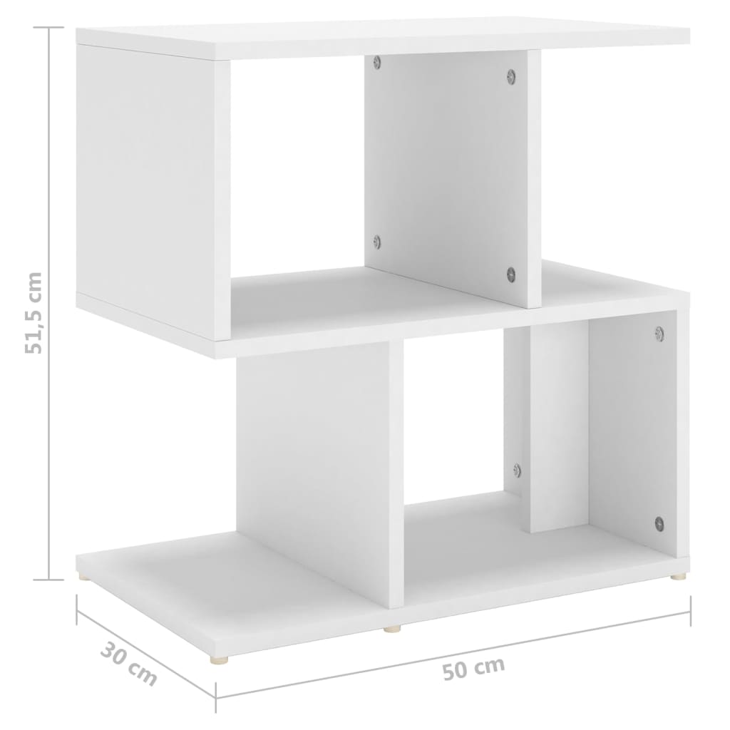 vidaXL Bedside Cabinet Black 35x35x55 cm Engineered Wood