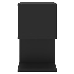 vidaXL Bedside Cabinet Black 35x35x55 cm Engineered Wood