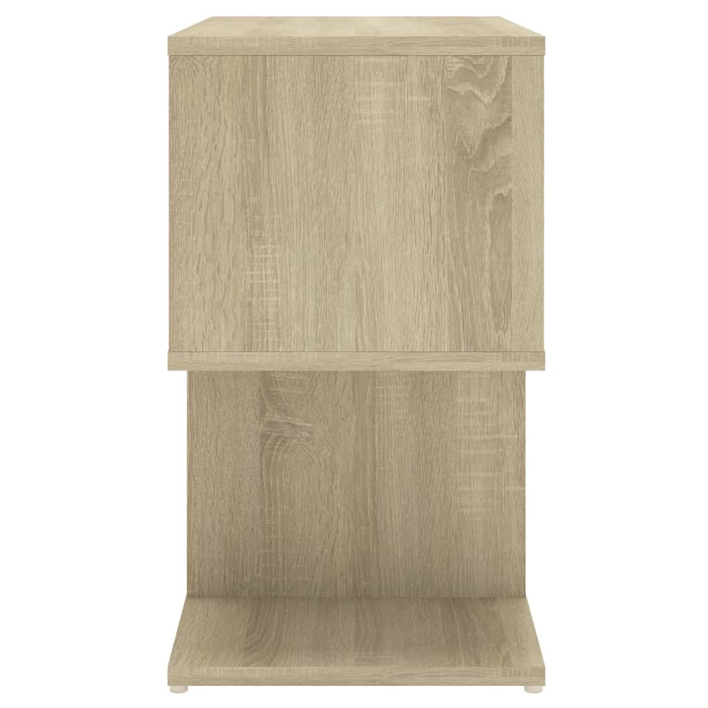 vidaXL Bedside Cabinet Black 35x35x55 cm Engineered Wood