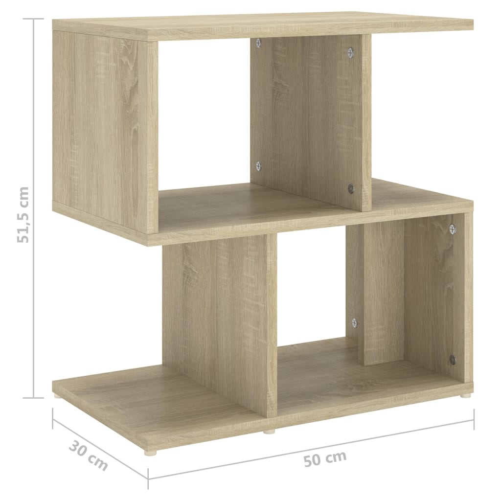 vidaXL Bedside Cabinet Black 35x35x55 cm Engineered Wood