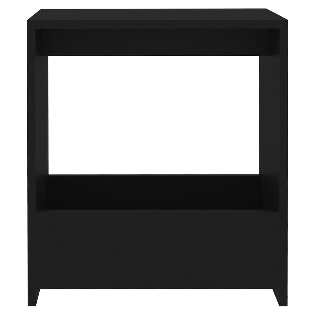 vidaXL Side Table Black 50x26x50 cm Engineered Wood