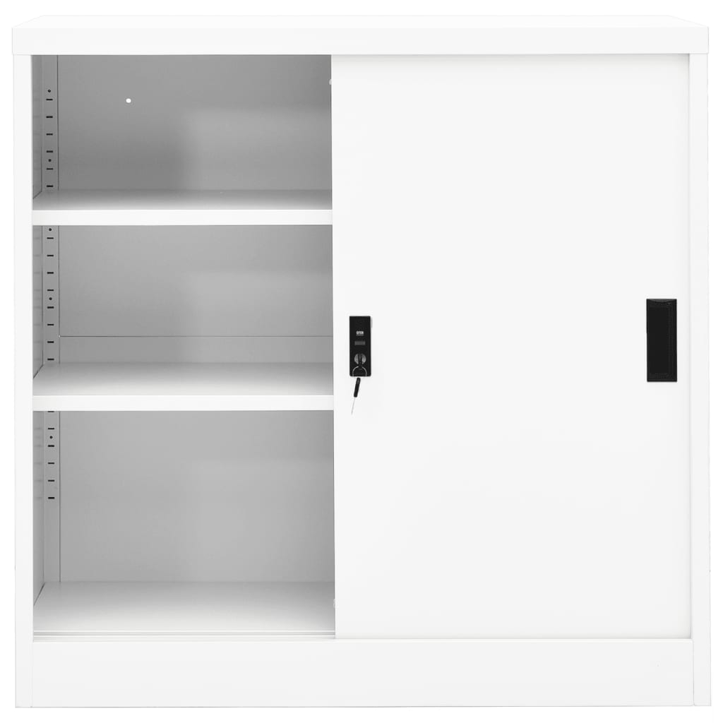 vidaXL Office Cabinet with Sliding Door Anthracite 90x40x90 cm Steel