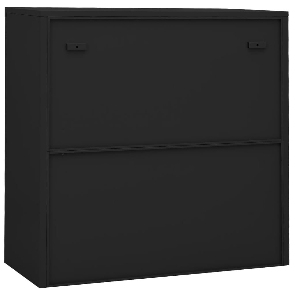 vidaXL Office Cabinet with Sliding Door Anthracite 90x40x90 cm Steel