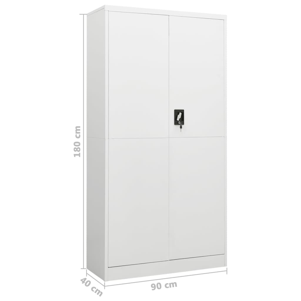 vidaXL Locker Cabinet Anthracite 90x40x180 cm Steel