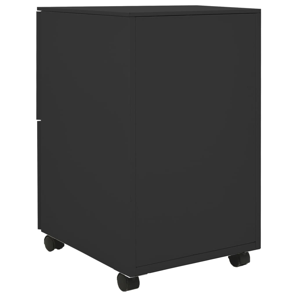 vidaXL Mobile File Cabinet Anthracite 39x45x67 cm Steel