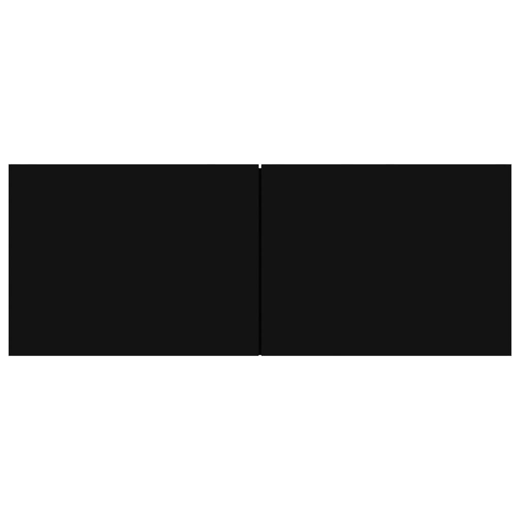 vidaXL TV Cabinets 4 pcs Black 100x30x30 cm Engineered Wood