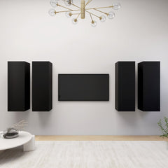 TV Cabinets 4 pcs  30.5x30x90 cm Engineered Wood