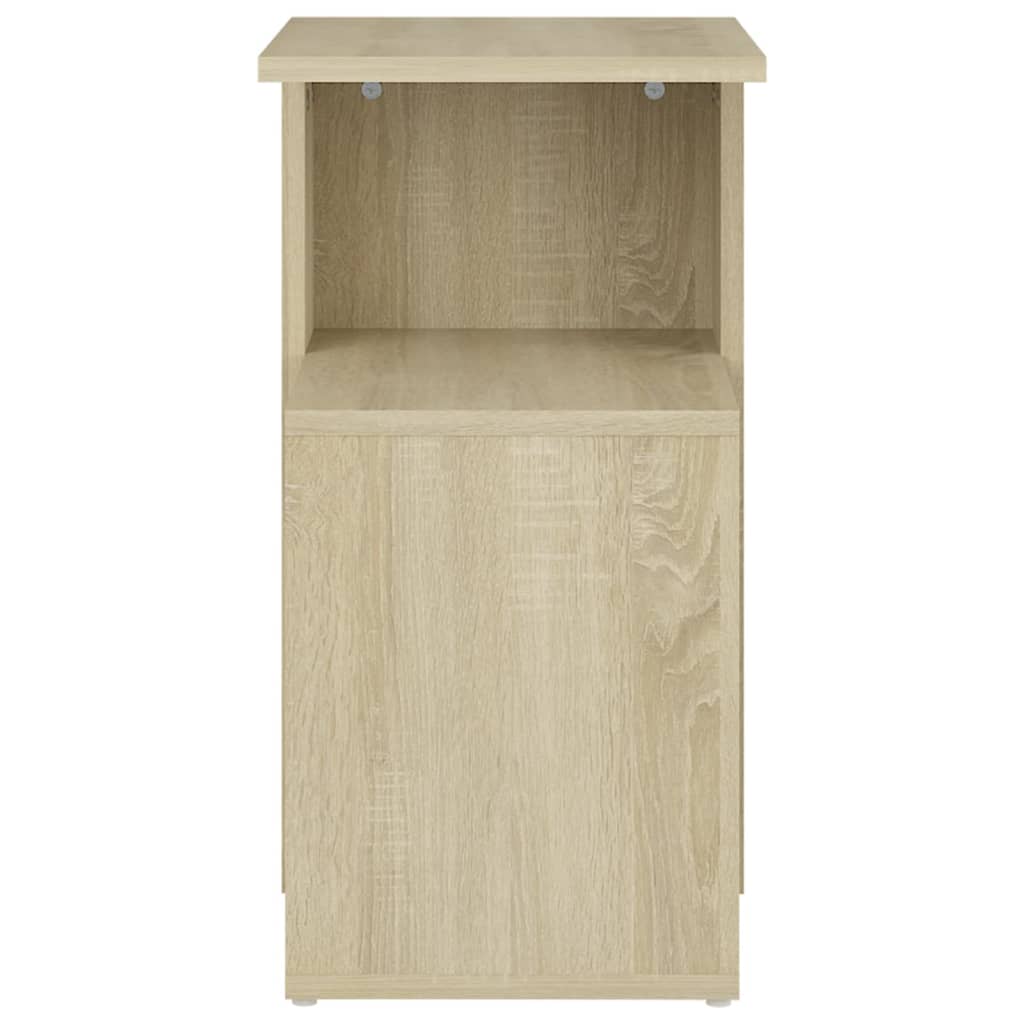 vidaXL Side Table Black 36x30x56 cm Engineered Wood