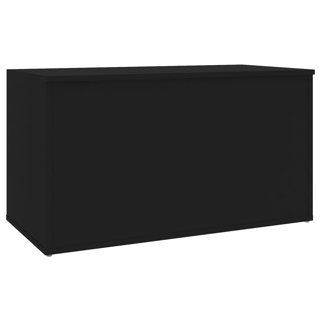 vidaXL Storage Chest Black 84x42x46 cm Engineered Wood