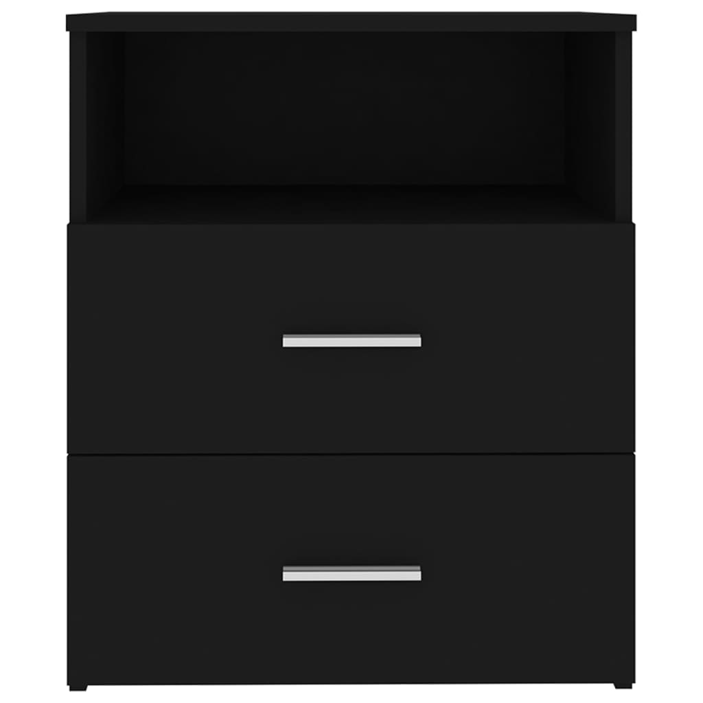 vidaXL Bed Cabinet Black 50x32x60 cm