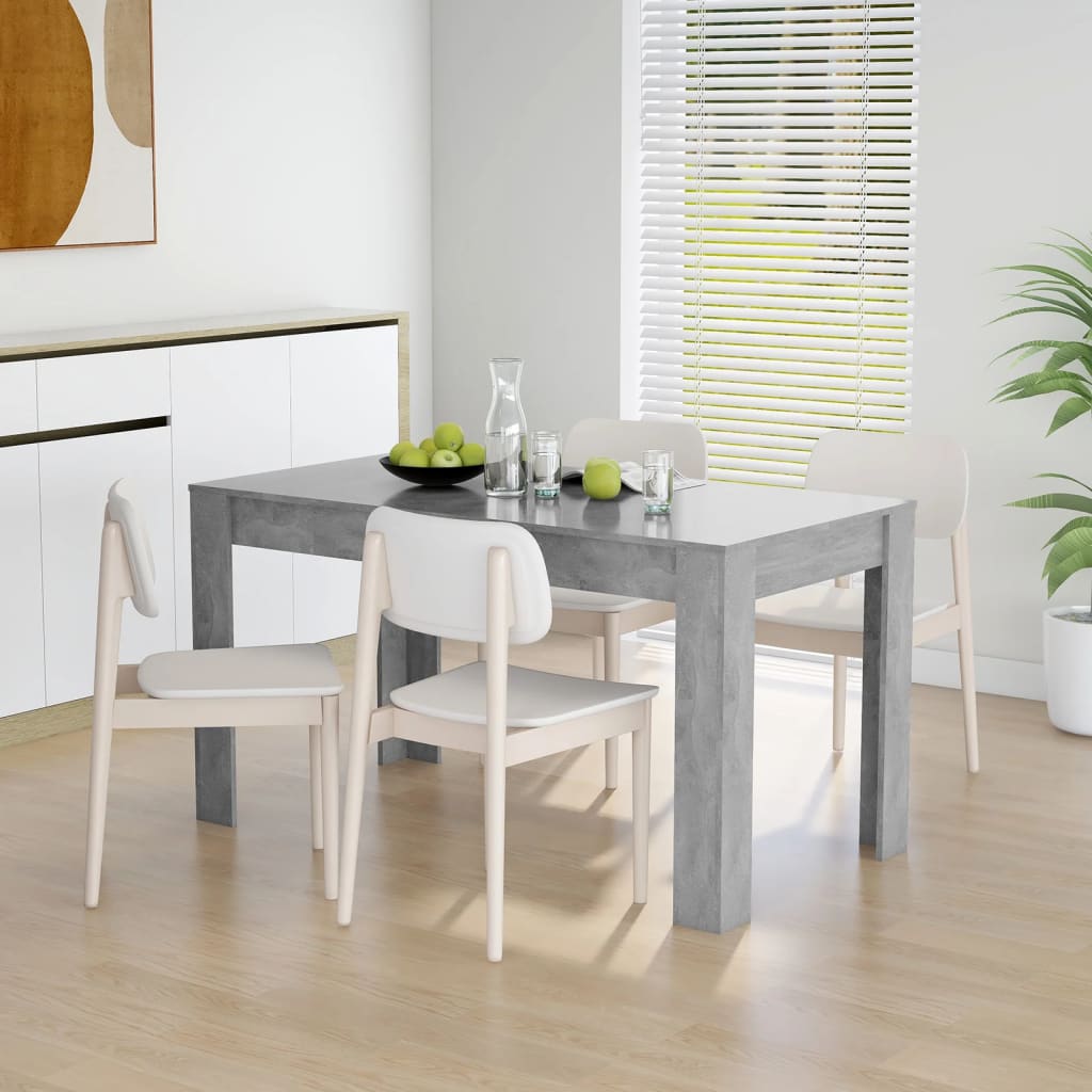 vidaXL Dining Table Black 140x74.5x76 cm Engineered Wood