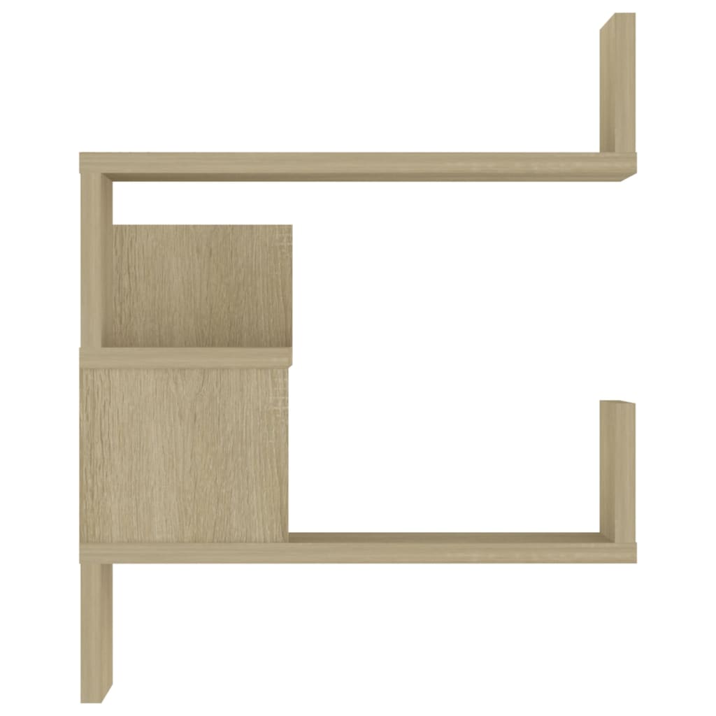 vidaXL Wall Corner Shelf Black 40x40x50 cm Engineered Wood