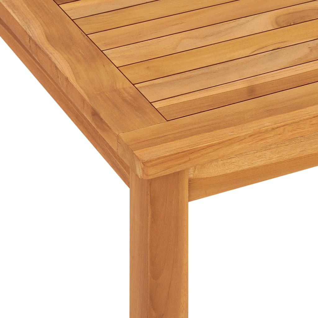 vidaXL Garden Dining Table 120x70x77 cm Solid Teak Wood