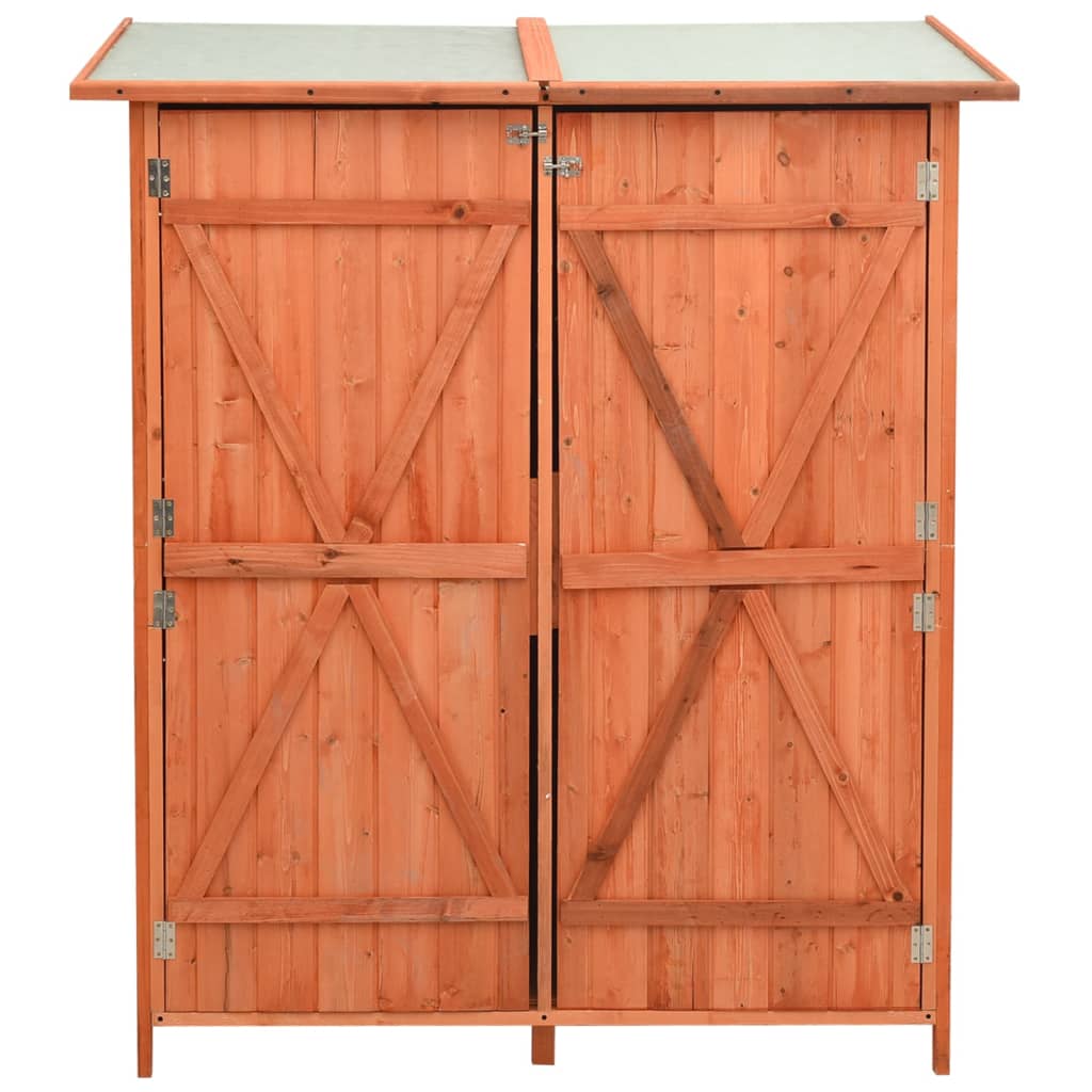 vidaXL Garden Tool Shed 136x75x160 cm Solid Firwood