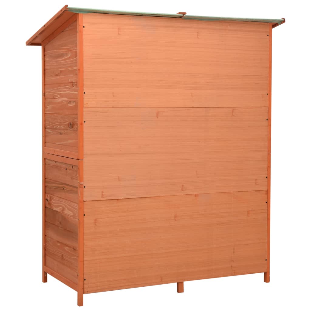vidaXL Garden Tool Shed 136x75x160 cm Solid Firwood