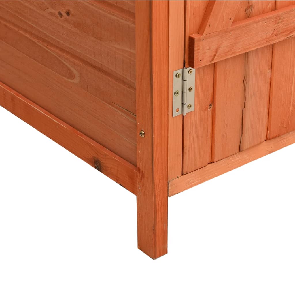 vidaXL Garden Tool Shed 136x75x160 cm Solid Firwood