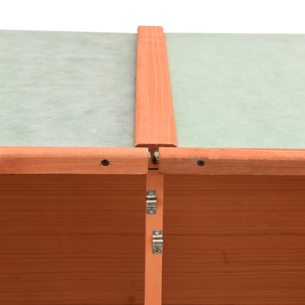 vidaXL Garden Tool Shed 136x75x160 cm Solid Firwood