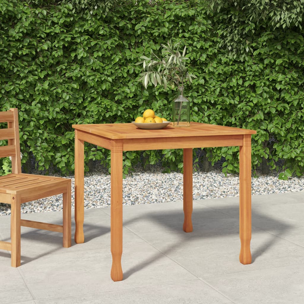 vidaXL Garden Dining Table 150x90x75 cm Solid Wood Teak