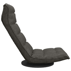 vidaXL Swivel Floor Chair Light Grey Fabric