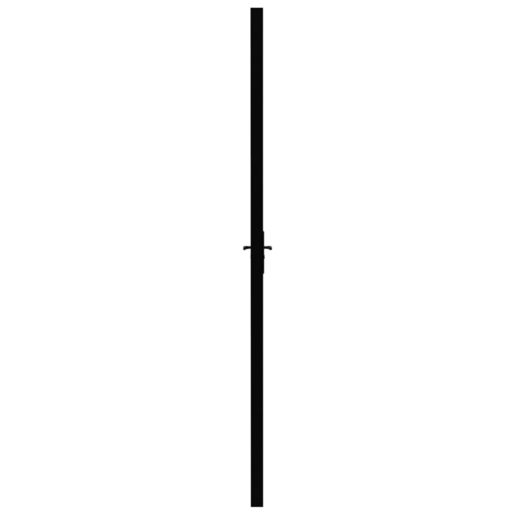 vidaXL Interior Door ESG Glass and Aluminium 83x201.5 cm Black