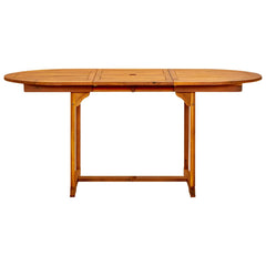 vidaXL Garden Dining Table (150-200)x100x75 cm Solid Acacia Wood