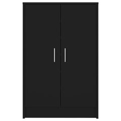 vidaXL Shoe Cabinet Black 60x35x92 cm Engineered Wood