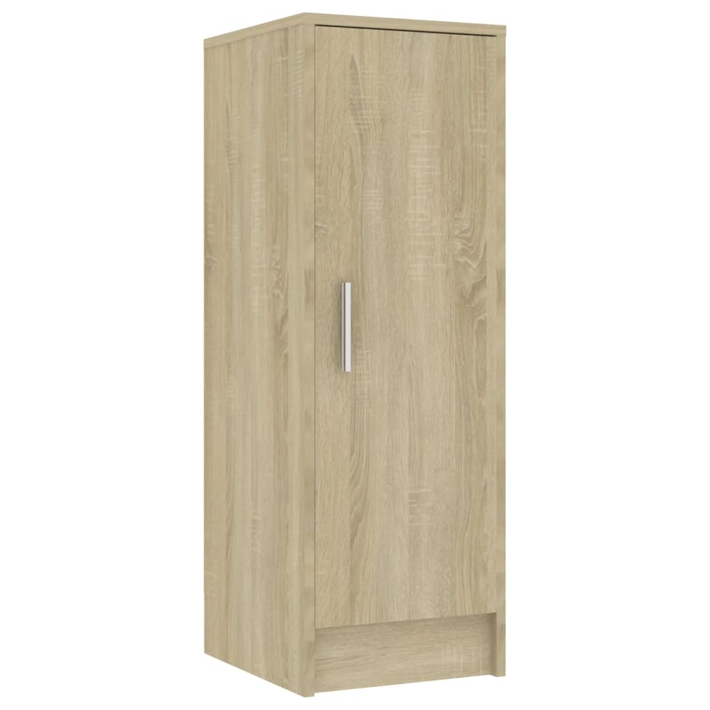 vidaXL Shoe Cabinet Black 32x35x92 cm Engineered Wood