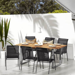 vidaXL Garden Chairs 2 pcs Steel and Textilene Black