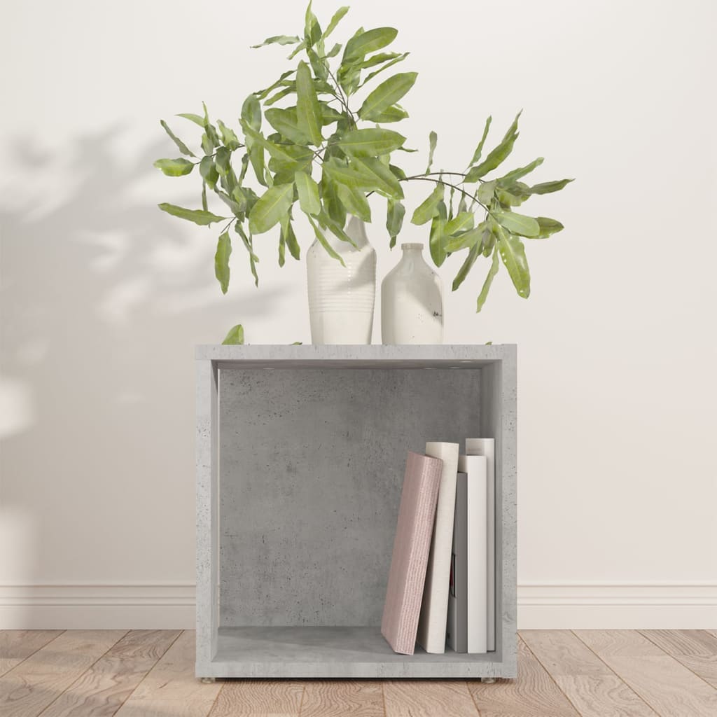 vidaXL Side Table Concrete Grey 33x33x34.5 cm Engineered Wood