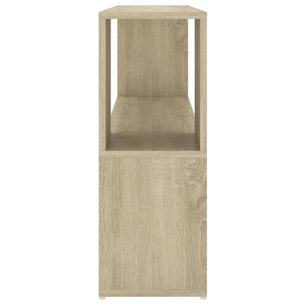 vidaXL Book Cabinet Black 100x24x63 cm Engineered Wood