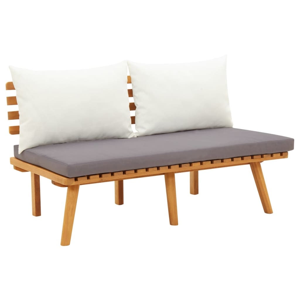 vidaXL 6 Piece Garden Lounge Set with Cushions Solid Acacia Wood