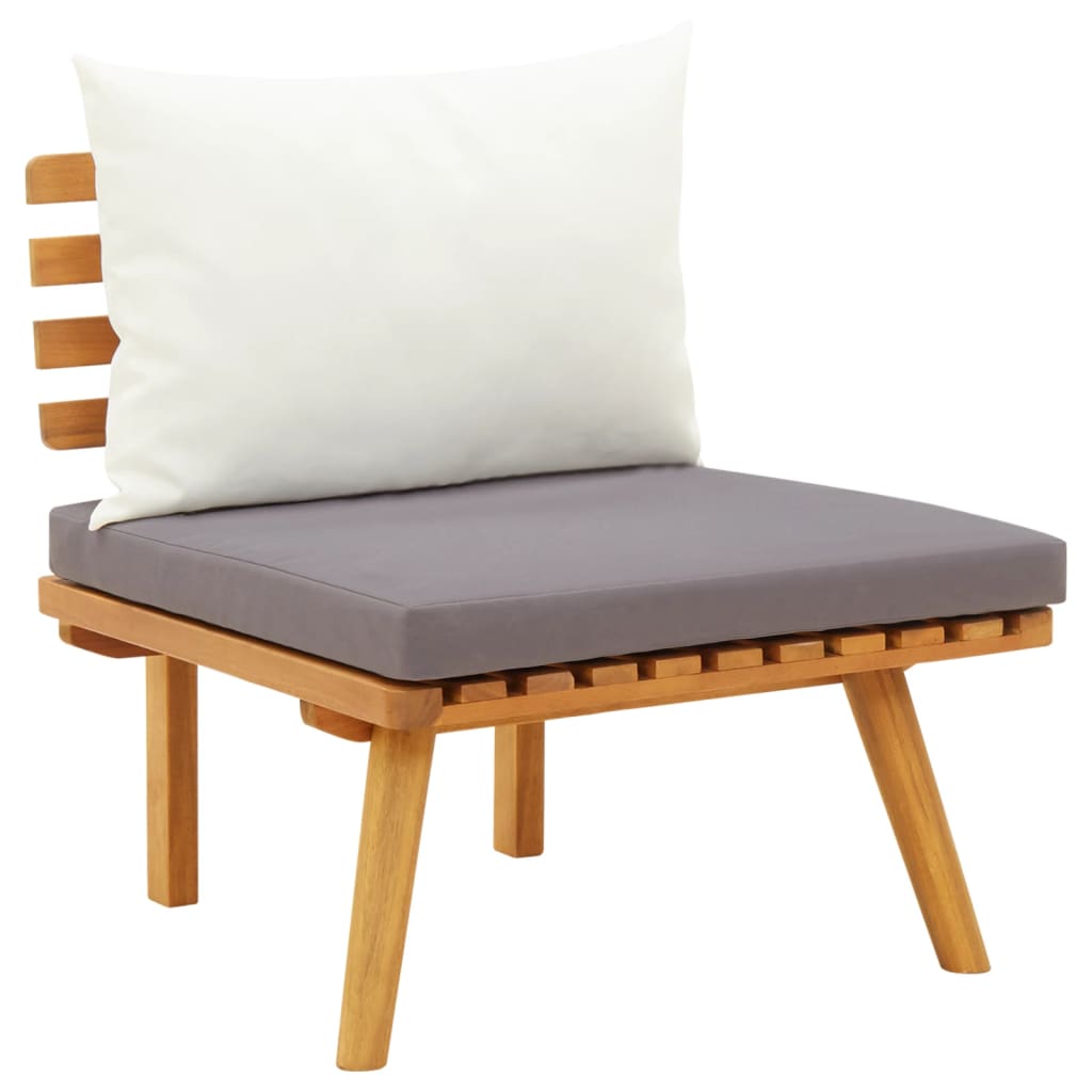 vidaXL 6 Piece Garden Lounge Set with Cushions Solid Acacia Wood