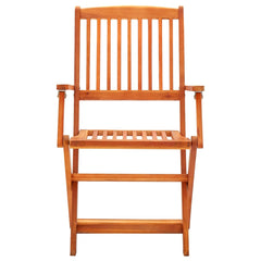 vidaXL Folding Garden Chairs 6 pcs Solid Eucalyptus Wood