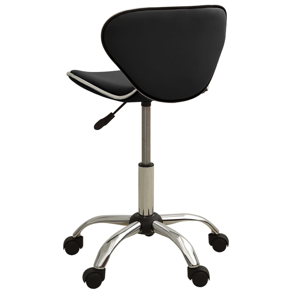 vidaXL Office Chair Black Faux Leather