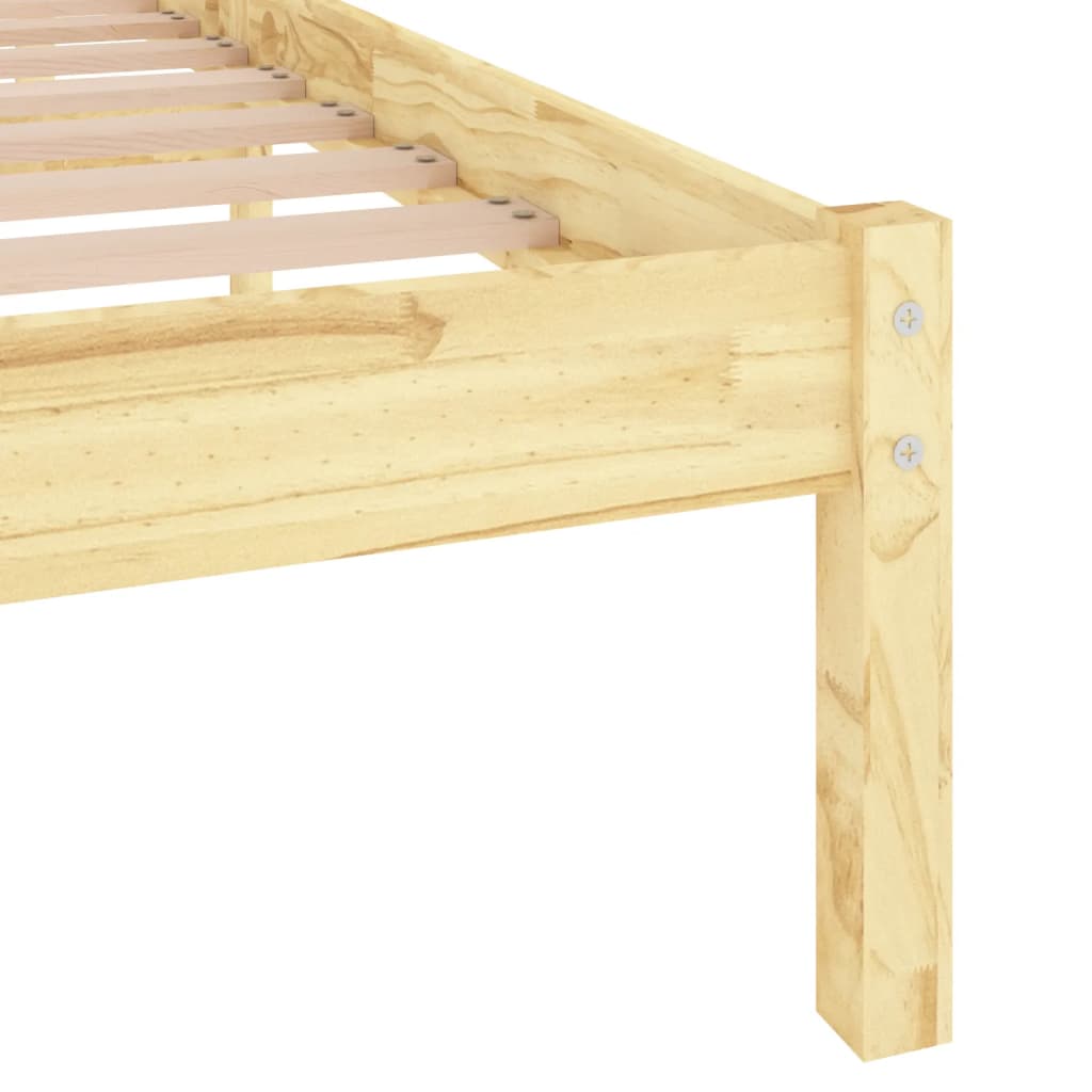 vidaXL 810012 vidaXL Bed Frame without Mattress Solid Wood 120x200 cm